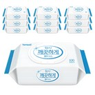 탐사 깨끗하게 도톰한 물티슈 캡형