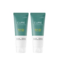 김정문알로에 [신세계TV쇼핑]김정문 알로에 큐어 수딩젤 튜브 150ml 데이크림, 2개