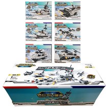 밀리터리 미니블럭 변신합체 해상전투 6종