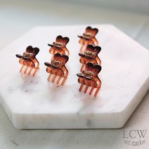 2cm 앞머리 유광 집게핀-2colors