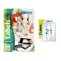 올바른 라벨지, 25매, AL021WP, 03_흰색방수라벨 (레이저용), AL021WP★21칸(3X7) 25매