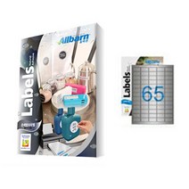 [올바른] 은색방수라벨 (레이저용) -65칸(5X13), 25매, AL065SP