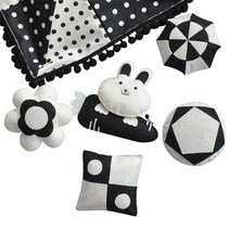 난쟁이똥자루 모빌 DIY 흑백 토끼, 1개