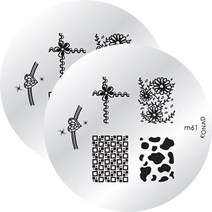 코나드 네일아트 이미지판, 2개, m61