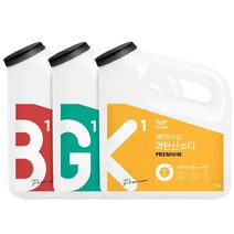 레인보우샵 왕톡톡이 삼총사 구연산 베이직 1kg + 베이킹소다 프리미엄 1kg + 과탄산소다 프리미엄 1kg, 1세트