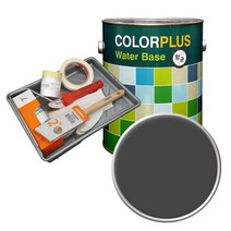 노루페인트 컬러플러스 페인트 4L   도구세트, 1세트, 다크그레이