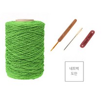 마마니트 동방면사 네트가방 DIY 세트, 317 파스텔연두, 1세트