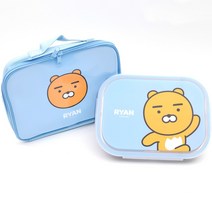 릴팡 카카오프렌즈 예쁜가방 스텐식판세트, 라이언, 식판 + 가방