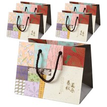 이홈베이킹 화과자 쇼핑백 6구 춘하추동 5p, 혼합 색상