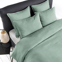 라흐두뜨 엘리나 린넨 이불 커버 F685674, sage green