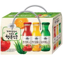 가야농장 행복음료 3종 선물세트, 180ml, 12병