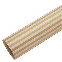 제일포장 스트라이프 크라프트종이롤포장지, 은색, 1개