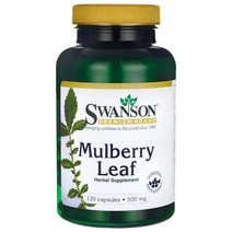스완슨 멀베리 잎 500mg 캡슐, 120개입, 1개, 120정