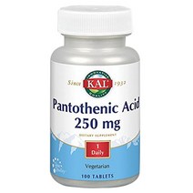 Kal 판토테닉 애시드 250mg 타블렛, 100개입, 1개