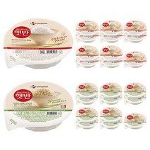 햇반 백미밥 210 g 12p + 현미밥 210 g 12p 세트, 1세트