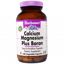 블루보넷 칼슘 마그네슘 플러스 보론 브이캡 비건 글루텐 프리 무설탕, 180개입, 1개
