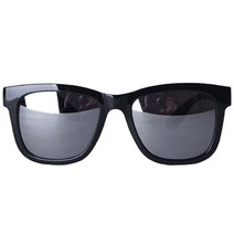 오클렌즈 미러 선글라스 ST304, 프레임(유광블랙 + 유광블랙), 미러렌즈(스모그미러)