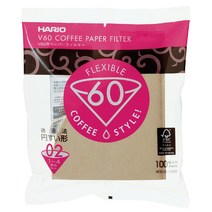하리오 커피필터 여과지 VCF-02-100M, 100개입, 1개