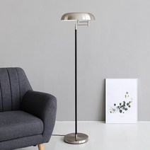 마켓비 GRIMSO 장스탠드 E14 x2 침실 스탠드 조명 거실 / 이케아 무드등 LED 롱 전구 플로어 램프 식물등 거실등 인테리어 수면등, 실버
