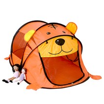 비앤씨 호랑이 팝업 놀이텐트, 주황   노랑   검정