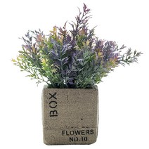 행복한마을 조화 진짜같은 핀란디아 화분, 퍼플, 1개