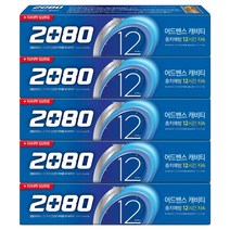 2080 어드밴스 캐비티 치약, 160g, 5개