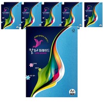 삼원 칼라 퍼레이드 색지 21파랑색 160g A4 10매, 10개입