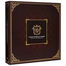 대형바인더 클래식 앨범 흑지포켓, 브라운, 40매