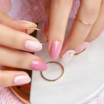 넬로 팔레트 젤 네일 스티커, 로즈마블라떼, 1세트