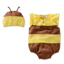 엠케이 과일 n 곤충 민소매 바디수트 + 모자