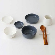 에라토 모노 1인 홈식기세트 9p T-95A90, 화이트, 그레이, 9종, 1세트