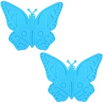 [라이프스푼] 나비 매트 플레이스, 블루, 2개
