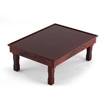 남원목기 춘향골 테두리 교자상 400 x 510 x 220 mm, 체리 + 갈색