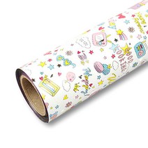 디자인랩 캔디팝 비닐 롤포장지 대, 백색, 1개