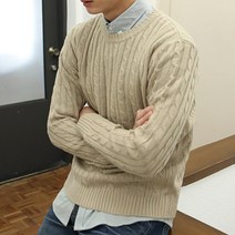 제제 남녀공용 꽈배기니트