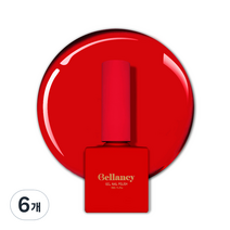 벨랑시 원스텝 젤네일 10ml, SN 09 체리 레드, 6개