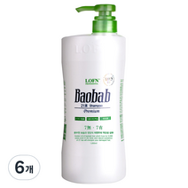 로픈 바오밥 21차 프리미엄 샴푸 건성 일반두피용, 1000g, 6개