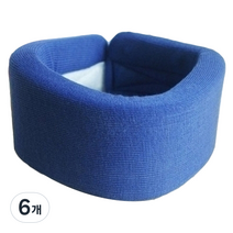 라온텐 기본 목보호대 목밴드 남녀공용 블루 FREE, 6개