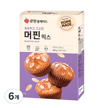 큐원 머핀 믹스, 300g, 6개