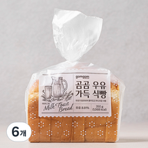 곰곰 우유 가득 식빵, 350g, 6개