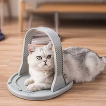 딩동펫 고양이 조립형 셀프 그루밍 브러쉬, 그레이, 1개