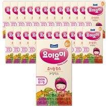 맘마밀요미요미 유기농 주스 125ml, 과일믹스, 24개