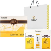 꿀타민 제주벌꿀 스틱 선물세트 8호 12g x 21p   쇼핑백, 1세트
