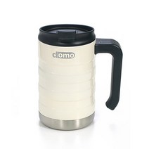 도모 스텐손잡이 보온 텀블러 7748, 아이보리, 470ml