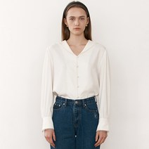 로라로라 SAILOR BUTTON BLOUSE