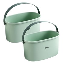 앤티스 클린 소프트그립 배수형 목욕 바구니 그린, 2개