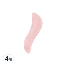에이치콥 로즈쿼츠 괄사 마사지기 기본디자인, 핑크 부메랑, 4개