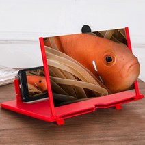 접이식 스마트폰 확대 스크린 30.5cm, 02 빨간색 고급형, 1개