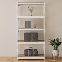 스피드랙 조립식 철제 앵글 선반 5단 900 x 400 x 1800 mm, 화이트