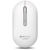 이큐메딕 항균 무소음 무선 마우스 Sanitize-WM1, 화이트